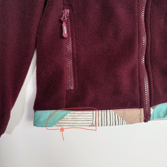 Hooey Girls M Full Zip Up Lightweight Ski Winter Sport Warm Cozy Fleece Jacket - Picture 5 of 16